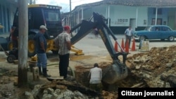 Arreglo acueducto Vueltas / foto /Raúl González