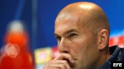 El técnico del Real Madrid, Zinedine Zidane.