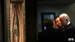 Biden visita la Basílica de la Virgen de la Guadalupe