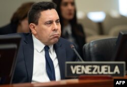 El representante del régimen de Nicolás Maduro ante la OEA, Samuel Moncada.