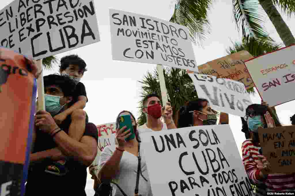 El exilio brinda apoyo al Movimiento San Isidro en la ciudad de Miami.