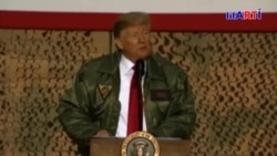 Trump visita tropas estadounidenses en Irak