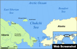 Mapa Chukotka.