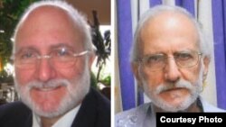 Alan Gross antes y después de su encarcelamiento en Cuba.