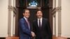 El premier canadiense Justin Trudeau recibió a Juan Guaidó en Ottawa, Canada. (Photo by Dave Chan / AFP)