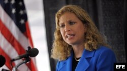 La presidenta del Comité Nacional Demócrata, Debbie Wasserman Schultz