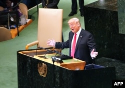 Donald Trump en la 73 Asamblea General de la ONU
