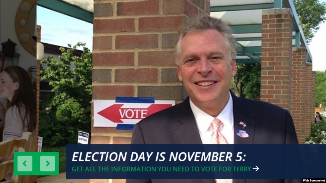 El actual candidato demócrata a gobernador de Virginia, Terry McAuliffe. 