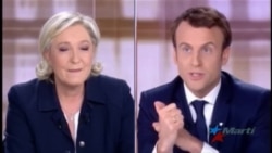Macron y Le Pen se enfrentan en un virulento debate presidencial