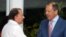 Canciller ruso Serguei Lavrov con Daniel Ortega en Nicaragua. 