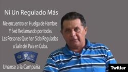El activista Guillermo del Sol, uno de los "regulados" por el régimen cubano. 