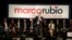 El precandidato republicano Marco Rubio se dirige a sus seguidores en un acto de campaña en Las Vegas.