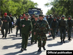 Joaquín Quintas Solá, general de cuerpo de ejército de las FAR viajó junto a otros coficiales cubanos.