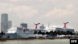 Puerto de Miami, cruceros. 