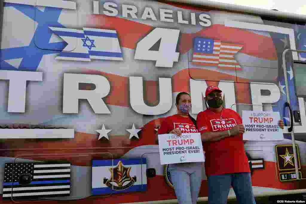 Apoyo de la Comunidad Jud&#237;a al Presidente Donald Trump en North Miami.