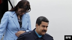 Presidente venezolano Nicolás Maduro a su llegada a Panamá.