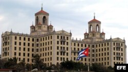  Vista del Hotel Nacional de Cuba. Los viajeros estadounidenses han descubierto que encontrar habitaciones de hotel disponibles se ha vuelto difícil.