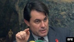 El entonces Conseller de Economia de la Generalitat,Artur Mas,en 1999.