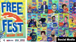 Poster del Free Cuba Fest.