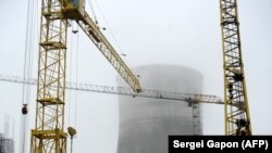 La central nuclear de Ostrovets en octubre de 2017. (Sergei Gapon / AFP).
