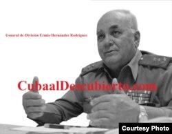 Según la periodista venezolana Sebastiana Barráez el general cubano Ermio Hernández es el jefe de la sala situacional del Palacio de Miraflores (Luis Domínguez, Cuba al Descubierto))