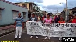 Archivo Marchan activistas UNPACU 15 de noviembre Palma Soriano