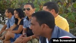 Integrantes del grupo de video independiente "Palenque Visión", en Guantánamo.