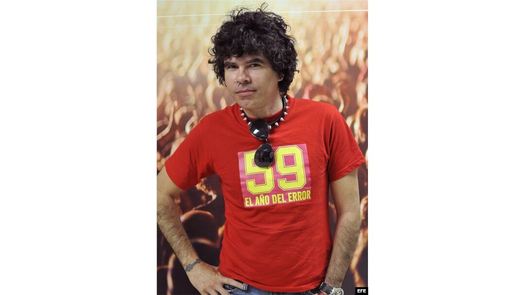 El líder de la banda cubana de punk-rock Porno para Ricardo, Gorki Águila.