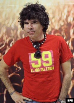 El líder de la banda cubana de punk-rock Porno para Ricardo, Gorki Águila.