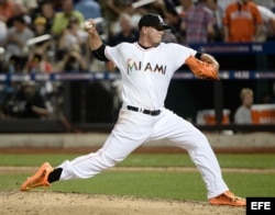 El pitcher cubano, José Fernández.