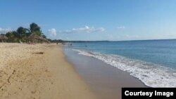 Vista de la playa de Rancho Luna.