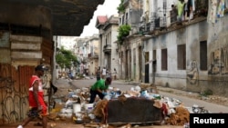 Piles of trash are seen, as Cuban health authorities launched efforts to fight the spread of the Oropouche virus, in Havana