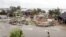 Casas dañadas por el huracán Ike en 2008