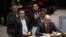 El nuevo premier ucraniano, Arseny Yatsenyuk, en el Consejo de Seguridad de la ONU. 