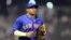 Yoenis Céspedes vistió el uniforme de los Mets de Nueva York la temporada pasada. Firmó con el equipo el 31 de julio de 2015.