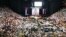 American Airlines Arena durante la misa por la Virgen de la Caridad