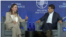 María Corina Machado en la conferencia del Instituto Milken. 