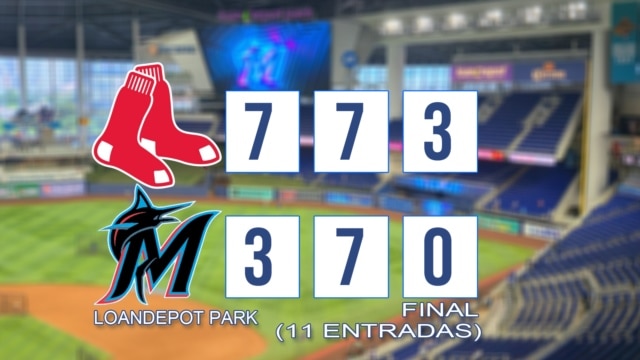 Los Medias Rojas de Boston vencieron a los Marlins de Miami - agosto 25, 2026