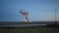 Momento después de la explosión del cohete Antares de la firma privada Orbital Sciences Corporation.
