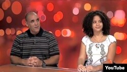 El ex pelotero cubano Gabriel Pierre y su hija Amarilis Coloma