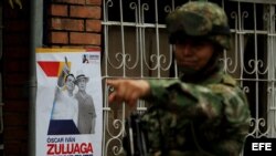 Acto de campaña del candidato por el partido Centro Democrático, Oscar Zuluaga