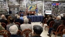 Exiliados cubanos expresan su apoyo al presidente de Venezuela Juan Guaidó