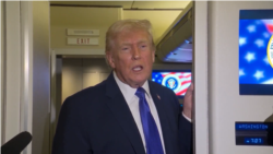 El presidente Donald Trump a bordo del Air Force One, el 16 de febrero de 2026.