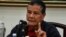 Nicolás Rodríguez Bautista, alias "Gabino", líder del ELN, durante una conferencia en La Habana, en mayo de 2017. 