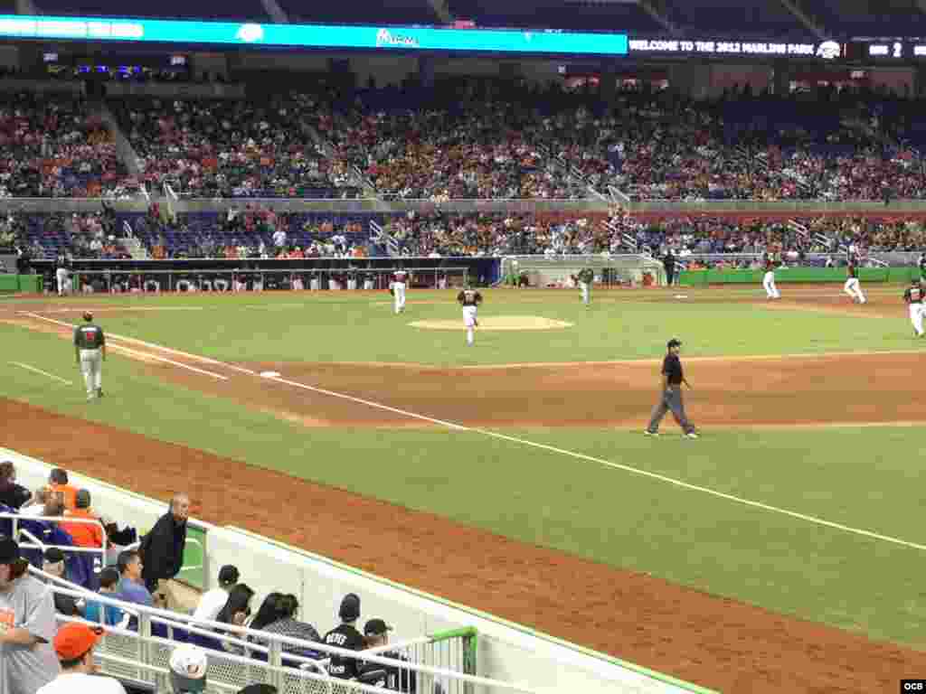 El estadio de los Marlins