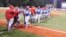 Equipo Cuba en la Liga CanAm. Foto tomada de la cuenta de la Dirección Nacional de Beisbol @DireccionNacio5