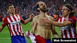 Juanfran Torres celebra su gol.