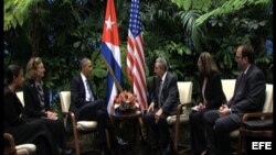 REUNIÓN BILATERAL ENTRE RAÚL CASTRO Y BARACK OBAMA EN LA HABANA