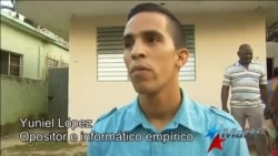 Yuniel López candidato opositor en las munincipales del domingo en Cuba