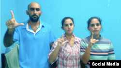 Los opositores Ana Iris Miranda Leyva, Ada Iris Miranda Leyva y Fidel Manuel Batista Leyva son integrantes del Comando Olegario Charlot Spileta.